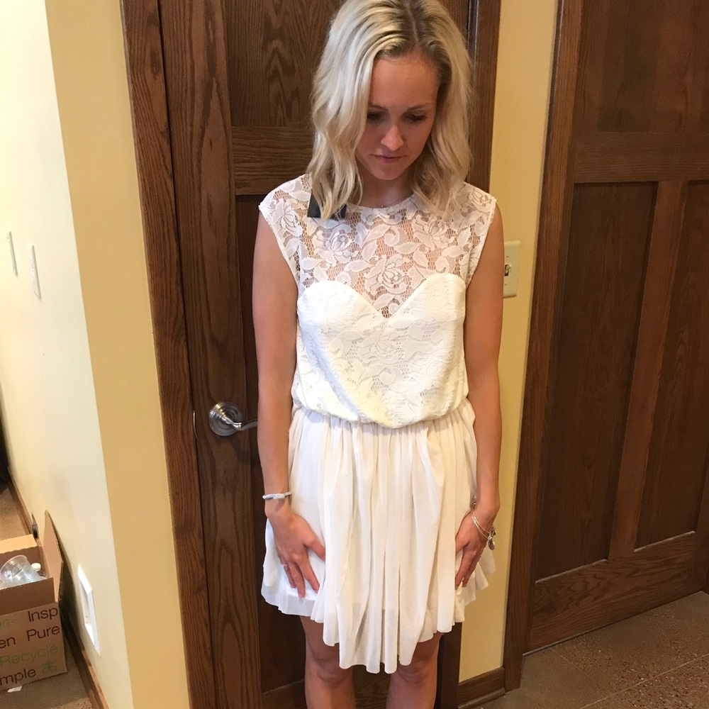 NWT ASOS Cream Lace Dress
